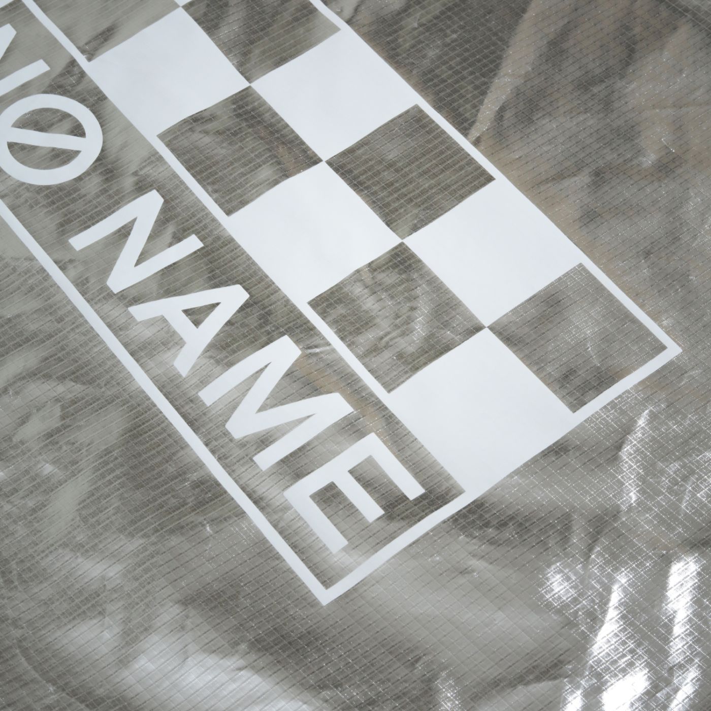 TOTE BAG - NYLON - SILVER LOGO WHITE